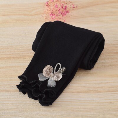 Tajice za djevojčice s mašnom Ljeto Proljeće Slatki pamučni elastični struk Dječje Dječje donji dio hlača