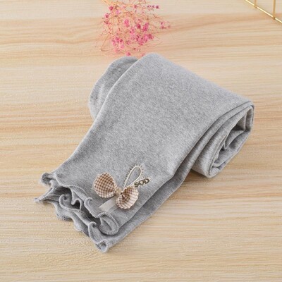 Tajice za djevojčice s mašnom Ljeto Proljeće Slatki pamučni elastični struk Dječje Dječje donji dio hlača