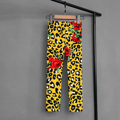 Summer Sweet Girl Print Retuusid Lapsed Tüdrukud Õhukesed Pikad Püksid Lapsed Tüdruk Kitsad pliiatspüksid Lasteriided