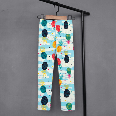 Summer Sweet Girl Print Retuusid Lapsed Tüdrukud Õhukesed Pikad Püksid Lapsed Tüdruk Kitsad pliiatspüksid Lasteriided