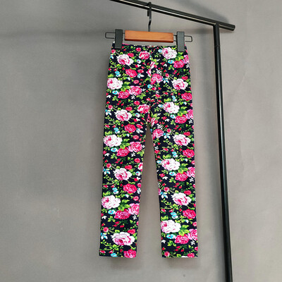 Summer Sweet Girl Print Retuusid Lapsed Tüdrukud Õhukesed Pikad Püksid Lapsed Tüdruk Kitsad pliiatspüksid Lasteriided