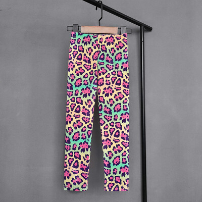 Summer Sweet Girl Print Retuusid Lapsed Tüdrukud Õhukesed Pikad Püksid Lapsed Tüdruk Kitsad pliiatspüksid Lasteriided