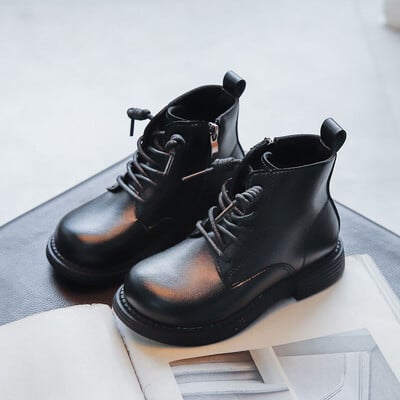 Copii Toamna Pantofi Negri Pentru Fete Cizme Scoala Cizme Sport Copii 2021 Baieti Pantofi Retro Moda 3 5 7 10 12 Ani