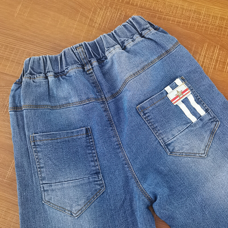 IENENS Kids Boys Skinny Jeans Traper hlače 4-13 godina Teen Boy Uske kaubojske hlače Proljeće Jesen Dječje ležerne hlače