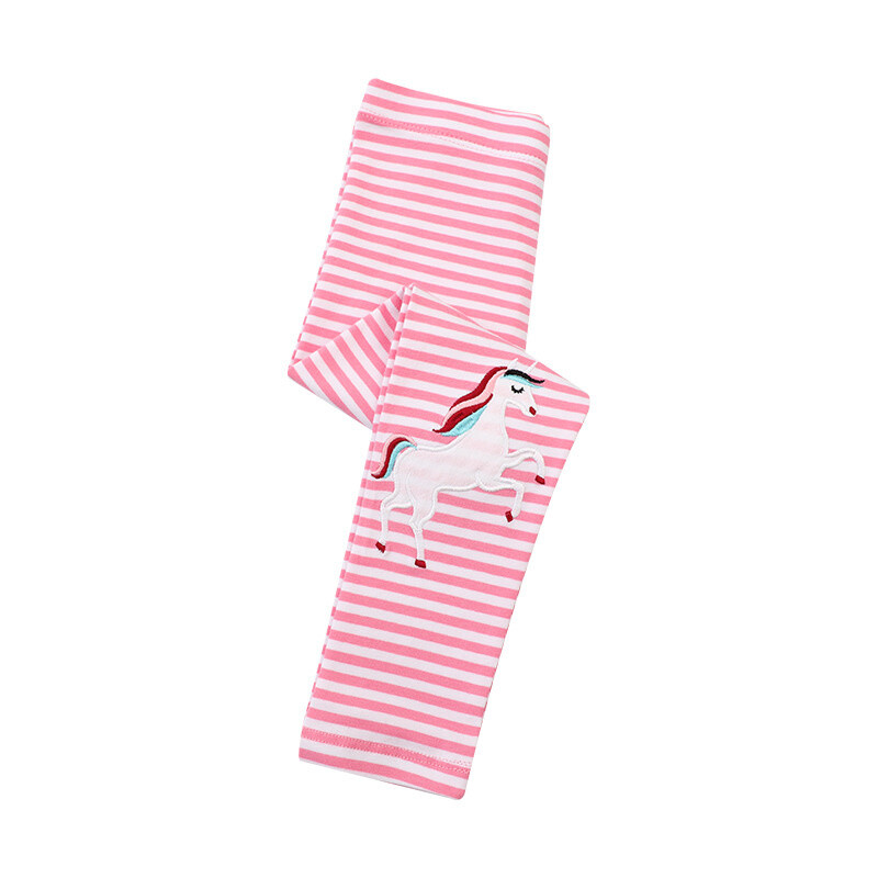 Jumping Meters 2-7T Djevojčice Tajice Hlače Životinje Vez Rainbow Dječja odjeća Skinny Baby Pencil Pants Baby