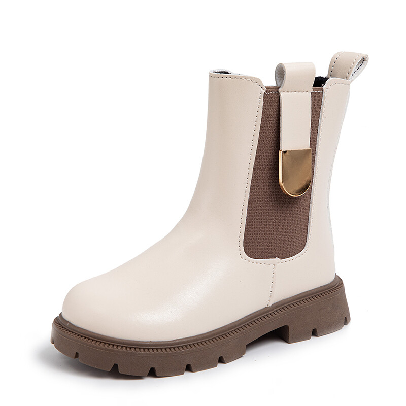 Cizme lungi din piele pentru fete toamnă iarnă cizme cauciuc pentru copii blană caldă antiderapant modă copii cizme chelsea clasice cu fermoar