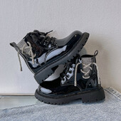 Cizme scurte pentru copii, anti-alunecare, cu șireturi, 2023, cizme noi pentru fete, eleganti, șic, dulce, prințesă, pentru podium, pantofi pentru copii, dropshipping