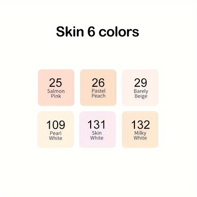 6/10/24/30 Χρώμα δέρματος Δικέφαλο Σετ μαρκαδόρων με λάδια σκίτσο Σχέδιο γκράφιτι Μαρκαδόροι τέχνης για μαθητικά σχολικά είδη γραφικής ύλης