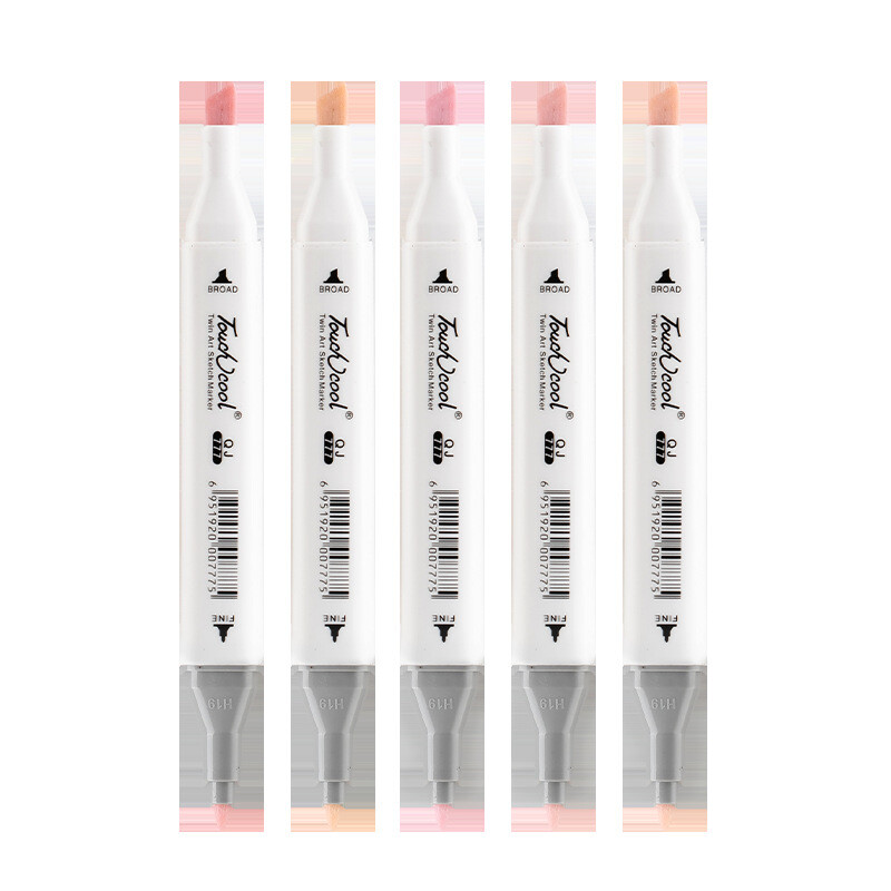 6/10/24/30 Χρώμα δέρματος Δικέφαλο Σετ μαρκαδόρων με λάδια σκίτσο Σχέδιο γκράφιτι Μαρκαδόροι τέχνης για μαθητικά σχολικά είδη γραφικής ύλης