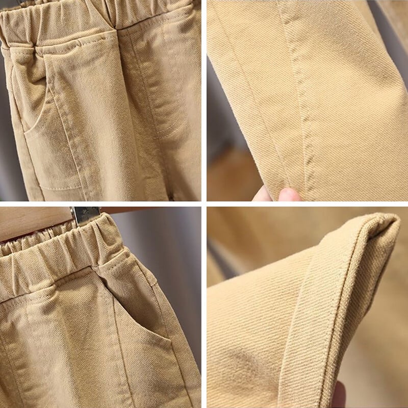 2024 Nove jesensko-zimske deblje tople hlače za dječake Pamučne dječje hlače Modne letter kargo hlače Dječja trenirka 2 4 6 8 godina