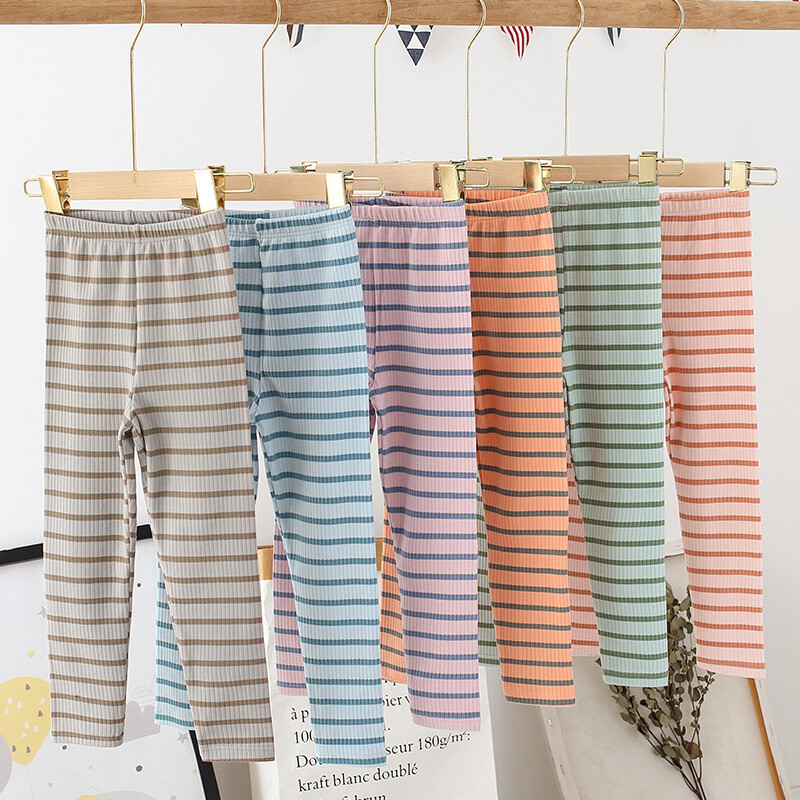 Laste püksid Tüdrukutele Riided Triibud poisid Püksid Vabaajapüksid Teismeliste Püksid Pehmed Lasteriided 2021. aasta kevad-sügiskostüüm
