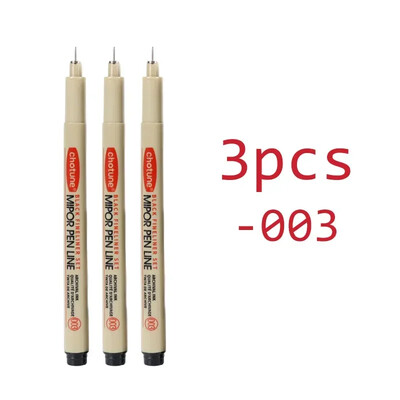 Art Manga Contur stilou Pigment Căptușeală Micron Pen Marker Set Hook Line Ac Pen pentru Schiță Moale Perie Papetarie Articole de artă