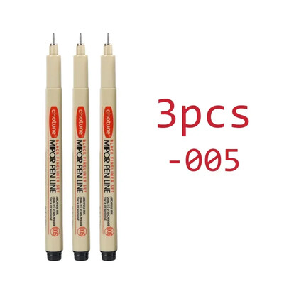 Art Manga Contur stilou Pigment Căptușeală Micron Pen Marker Set Hook Line Ac Pen pentru Schiță Moale Perie Papetarie Articole de artă