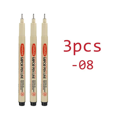 Art Manga Contur stilou Pigment Căptușeală Micron Pen Marker Set Hook Line Ac Pen pentru Schiță Moale Perie Papetarie Articole de artă
