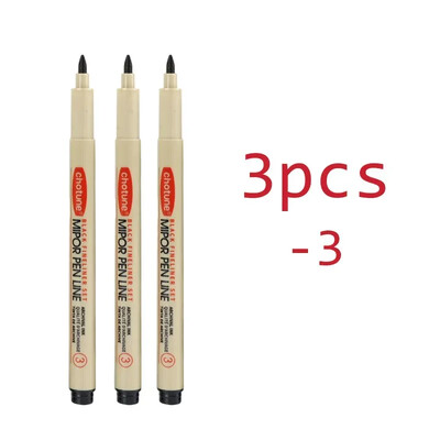 Art Manga Contur stilou Pigment Căptușeală Micron Pen Marker Set Hook Line Ac Pen pentru Schiță Moale Perie Papetarie Articole de artă