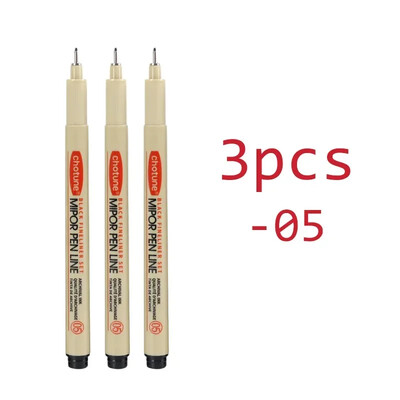 Art Manga Contur stilou Pigment Căptușeală Micron Pen Marker Set Hook Line Ac Pen pentru Schiță Moale Perie Papetarie Articole de artă