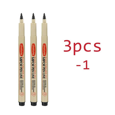 Art Manga Contur stilou Pigment Căptușeală Micron Pen Marker Set Hook Line Ac Pen pentru Schiță Moale Perie Papetarie Articole de artă