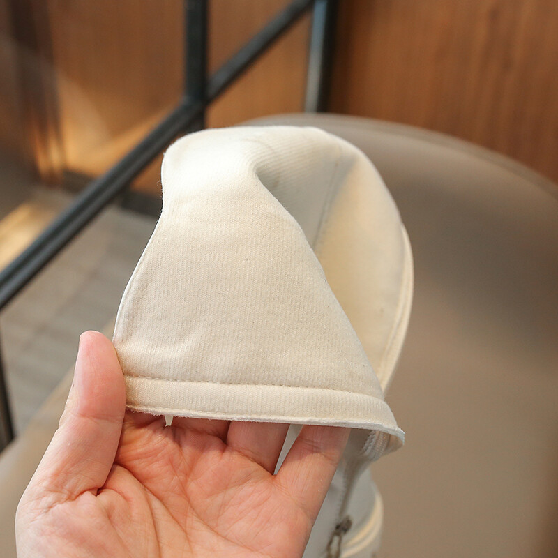 Cizme lungi fetiță iarnă negru bej la modă cu platformă cizme copii din piele PU All-match-uri la mijlocul gambei Moale comozi pantofi copii 26-35