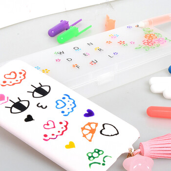 Japan SAKURA 3D Jelly Pen Color Marker Τρισδιάστατο Comics Manicure Λογαριασμός χεριών DIY Creativity Student Stationery