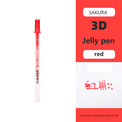 Japan SAKURA 3D Jelly Pen Color Marker Τρισδιάστατο Comics Manicure Λογαριασμός χεριών DIY Creativity Student Stationery
