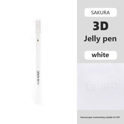 Japan SAKURA 3D Jelly Pen Color Marker Τρισδιάστατο Comics Manicure Λογαριασμός χεριών DIY Creativity Student Stationery