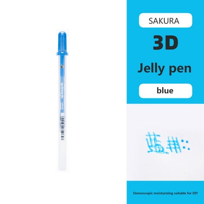 Japan SAKURA 3D Jelly Pen Color Marker Τρισδιάστατο Comics Manicure Λογαριασμός χεριών DIY Creativity Student Stationery