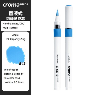 markere acrilice croma chonk, 72 de culori, un singur opac, stivuibile, creioane acuarela pentru copii, artă rezistentă la apă, perie de doodle DIY