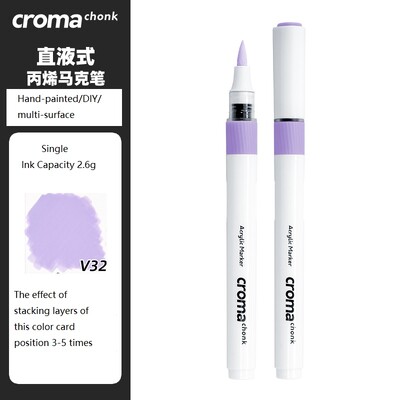 markere acrilice croma chonk, 72 de culori, un singur opac, stivuibile, creioane acuarela pentru copii, artă rezistentă la apă, perie de doodle DIY