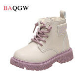 Gležnjače s patentnim zatvaračem za djevojčice Proljeće i jesen Nove dječje kožne debele potplate Ležerne modne prozračne korejske stilske neklizajuće