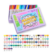 18/84 Colors Acrylic Paint Pens Brush Marker Pens for Artist Rock Painting,Glass,Ceramic Fabric Card Making Art Supplie