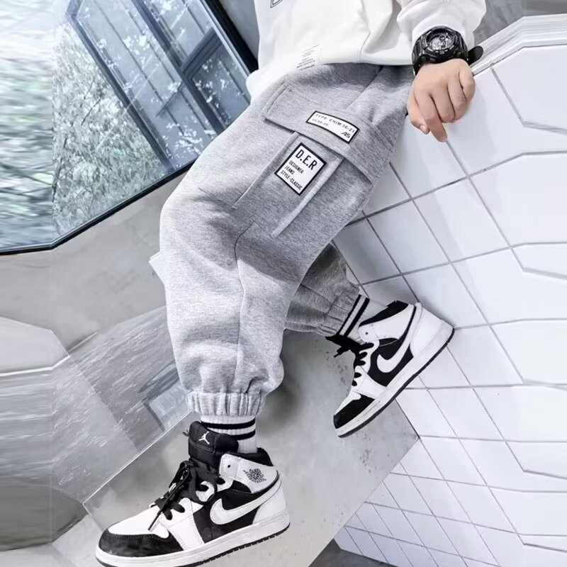 Cargo hlače za dječake 2024 Nove dječje hlače Ležerne dječje sportske hlače za zimu i jesen za 110-170 cm tinejdžere