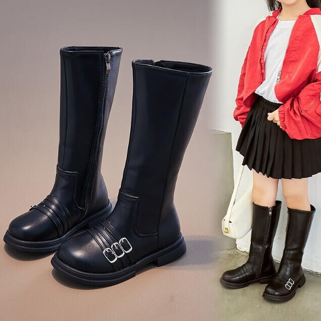 Noi Copii Cizme din piele Moda Fete Pantofi caldi Cizme de zapada Toamna Iarna Printesa Studenta Pantofi casual Cizme copii Marimea 27-36