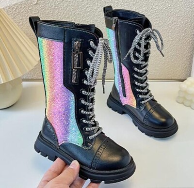 Noua moda de iarna Cizme pentru copii Cizme lungi pentru fete Cizme de zapada din piele pentru baieti antiderapante Pantofi de scoala pentru copii Pantofi sport pentru fete de toamna