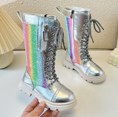 Noua moda de iarna Cizme pentru copii Cizme lungi pentru fete Cizme de zapada din piele pentru baieti antiderapante Pantofi de scoala pentru copii Pantofi sport pentru fete de toamna