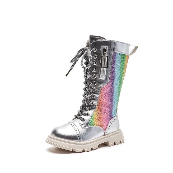 Noua moda de iarna Cizme pentru copii Cizme lungi pentru fete Cizme de zapada din piele pentru baieti antiderapante Pantofi de scoala pentru copii Pantofi sport pentru fete de toamna