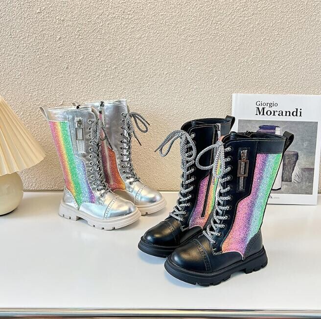 Noua moda de iarna Cizme pentru copii Cizme lungi pentru fete Cizme de zapada din piele pentru baieti antiderapante Pantofi de scoala pentru copii Pantofi sport pentru fete de toamna