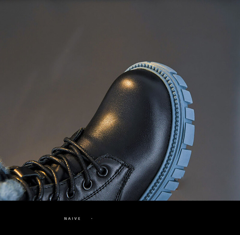 6-18 m. Korėjos stiliaus žieminiai madingi batai mergaitėms Stori šilti dirbtinio kailio sniego batai minkštu padu neslidūs madingi batai mergaitėms