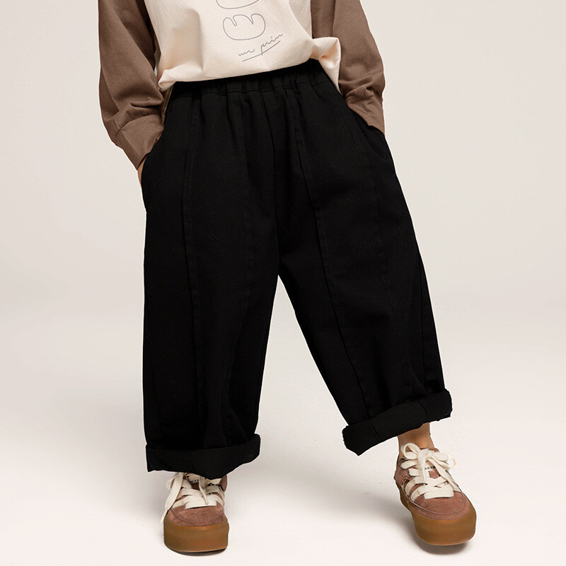 Proljeće Jesen Hlače za dječake Korejski stil Dječje jednobojne patchwork hlače Baby Boy pamučne široke ležerne hlače