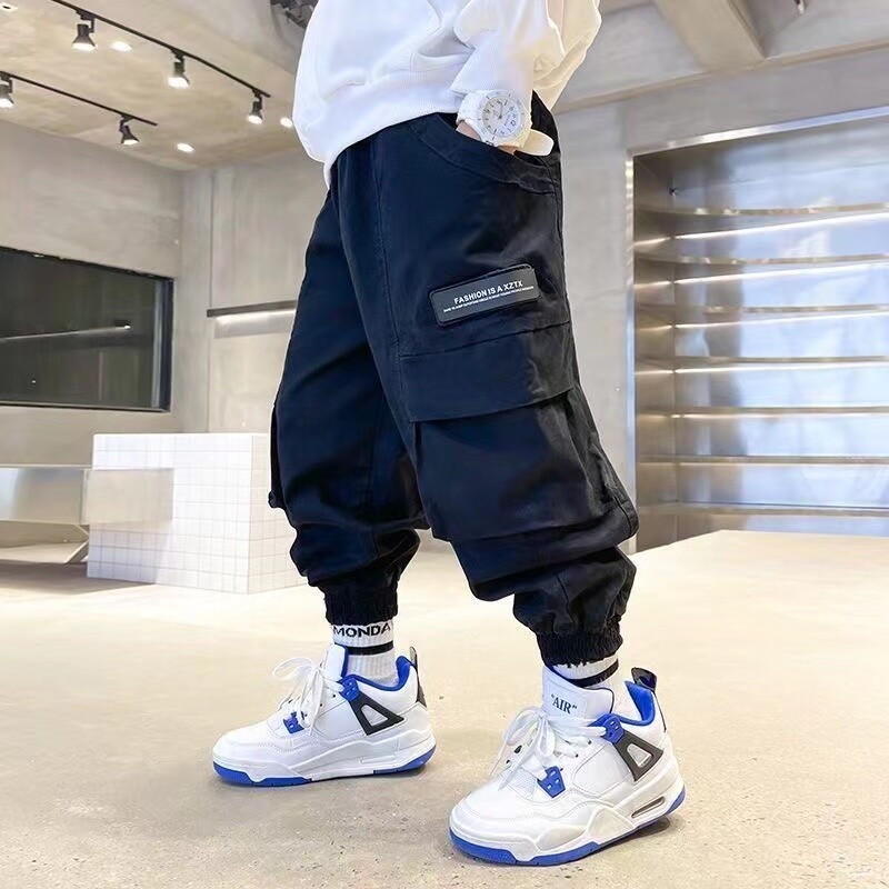 Момчета Карго панталони за 4-12 години Момчета Ежедневни спортни панталони Детски Детски панталони Дрехи Ново детско облекло