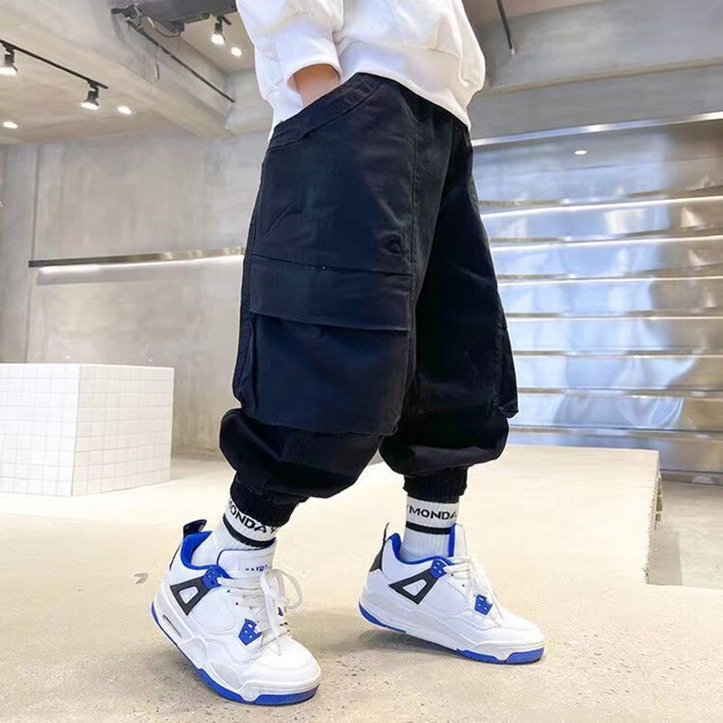 Момчета Карго панталони за 4-12 години Момчета Ежедневни спортни панталони Детски Детски панталони Дрехи Ново детско облекло