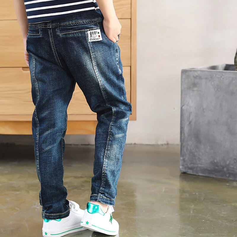 IENENS Teksad Poistele Riided Lapsed Kauboi Spordipüksid Laste Denim Püksid Riietus Poistele Pesad Suurus 4 5 6 7 8 9 10 11 12