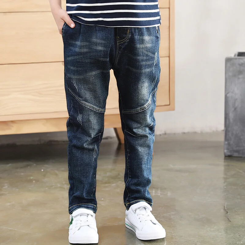 IENENS Teksad Poistele Riided Lapsed Kauboi Spordipüksid Laste Denim Püksid Riietus Poistele Pesad Suurus 4 5 6 7 8 9 10 11 12