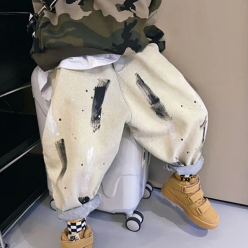 Pantaloni Jeans pentru băieți Pantaloni lungi Bumbac 2024 Moda Primăvară Toamnă Pantaloni copii pentru copii Adolescenți Îmbrăcăminte pentru copii