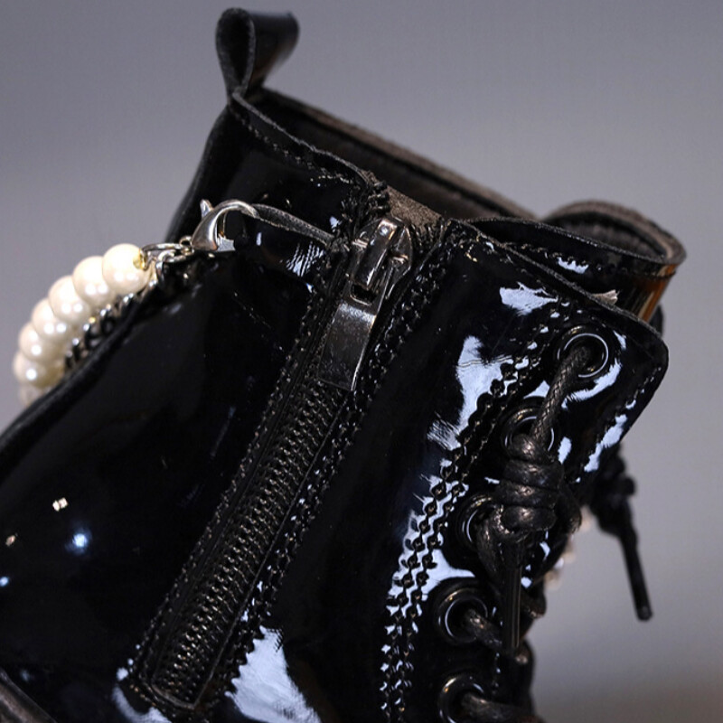 Cizme Martin pentru fete Cizme scurte cu margele pentru copii Pantofi pentru studenți Cizme impermeabile pentru exterior pentru copii Toamnă primăvară Ghete noi anti-alunecare