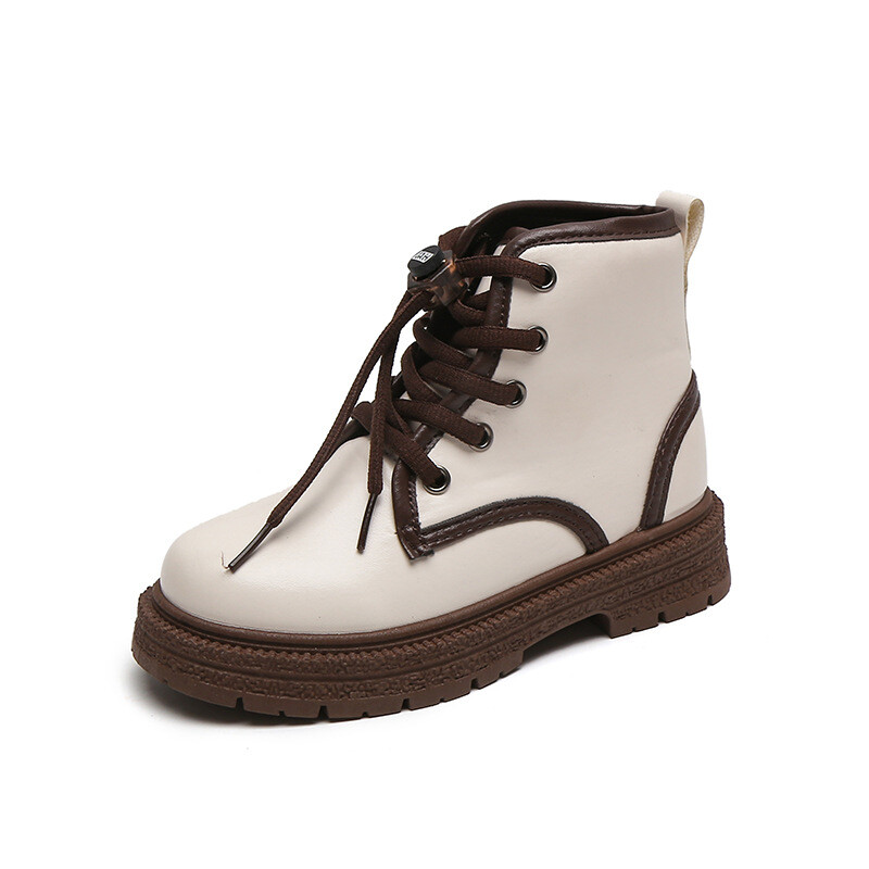 Toamnă Versatile Fete Copii Cizme Causal Scurte Cizme din piele Moda Anti-alunecare Cauciuc Talpa moale Copii Causal Chic Pantofi Hot