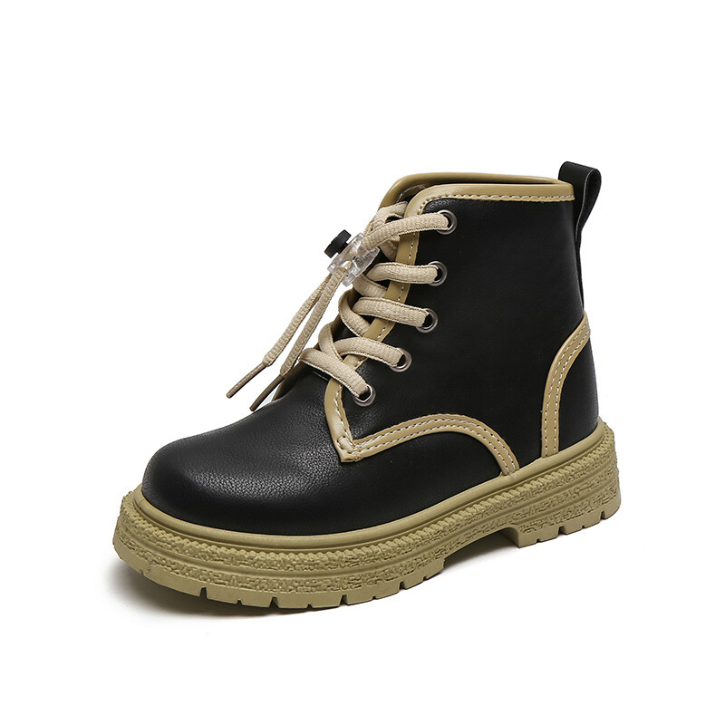 Toamnă Versatile Fete Copii Cizme Causal Scurte Cizme din piele Moda Anti-alunecare Cauciuc Talpa moale Copii Causal Chic Pantofi Hot