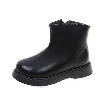 Μόδα Baby Girls Martin Boots Παιδικά Μικρά Μποτάκια Φοιτητικά Αδιάβροχα Εξωτερικά Φθινοπωρινά Άνοιξη Νέες αντιολισθητικές μπότες Μαύρες