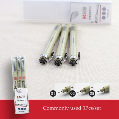 Pigment Liner Micron Pen Set Neelde Drawing Pens set 005 01 02 03 04 05 08 1.0 Brush Art Markeri Fineliner Sketching Pen