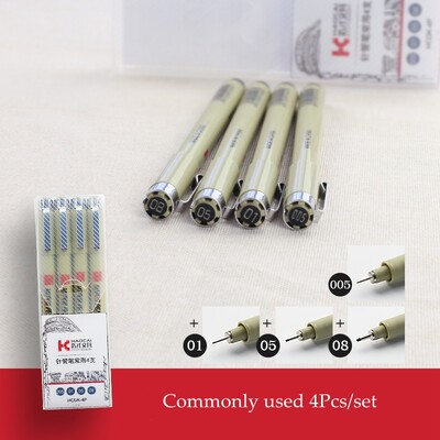 Pigment Liner Micron Pen Set Neelde Drawing Pens set 005 01 02 03 04 05 08 1.0 Brush Art Markeri Fineliner Sketching Pen