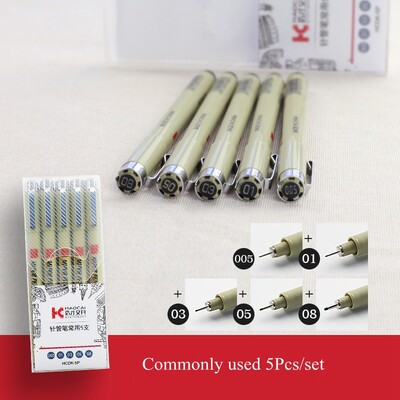 Pigment Liner Micron Pen Set Neelde Drawing Pens set 005 01 02 03 04 05 08 1.0 Brush Art Markeri Fineliner Sketching Pen